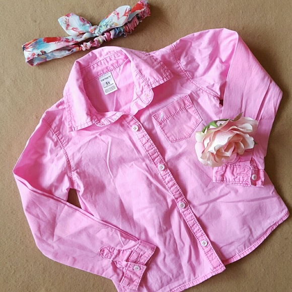 Pink button up - Picture 2 of 3