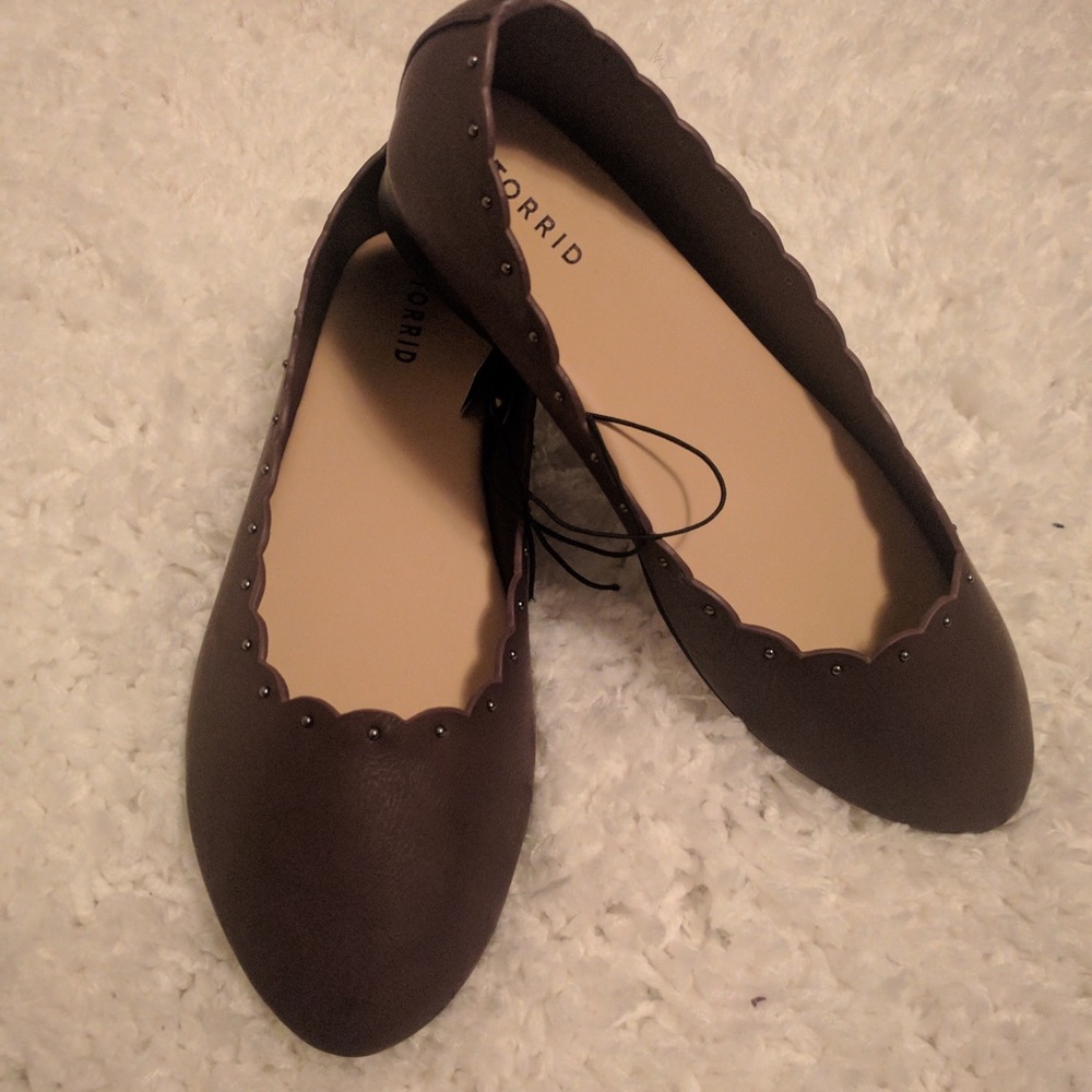 Torrid Auburgine Wide  Flats Plus Size