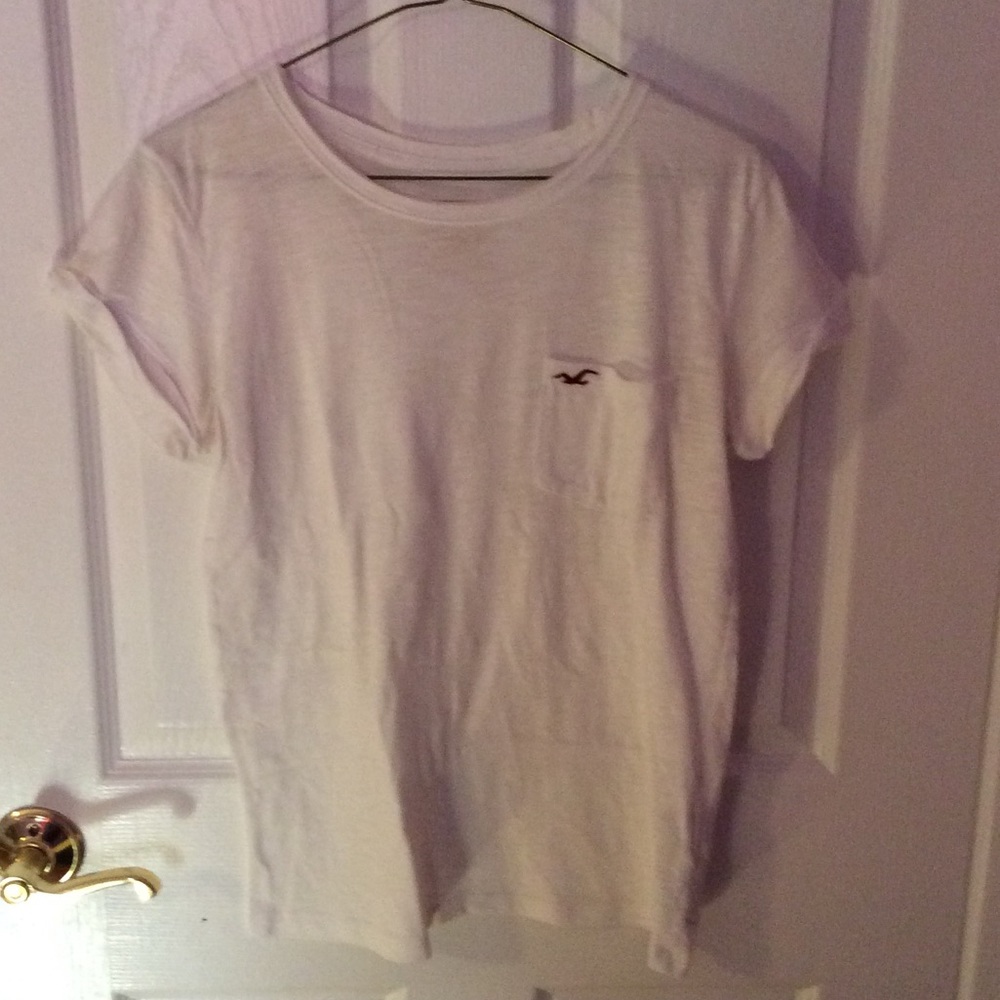 Hollister White Tee