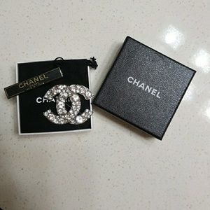 Authentic Chanel Crystal brooch