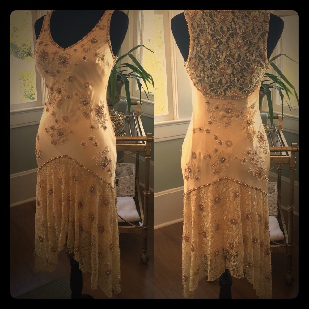 Silk evening dress Sue Wong