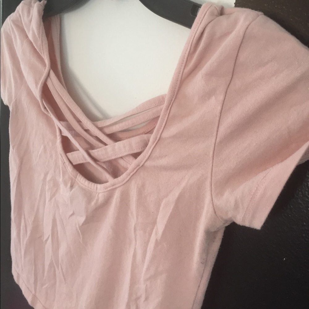 baby pink crop