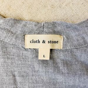 Cloth & Stone Long Sleeve Linen Top