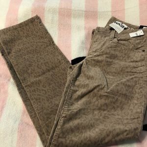 NWT.  GAP real straight printed corduroys.