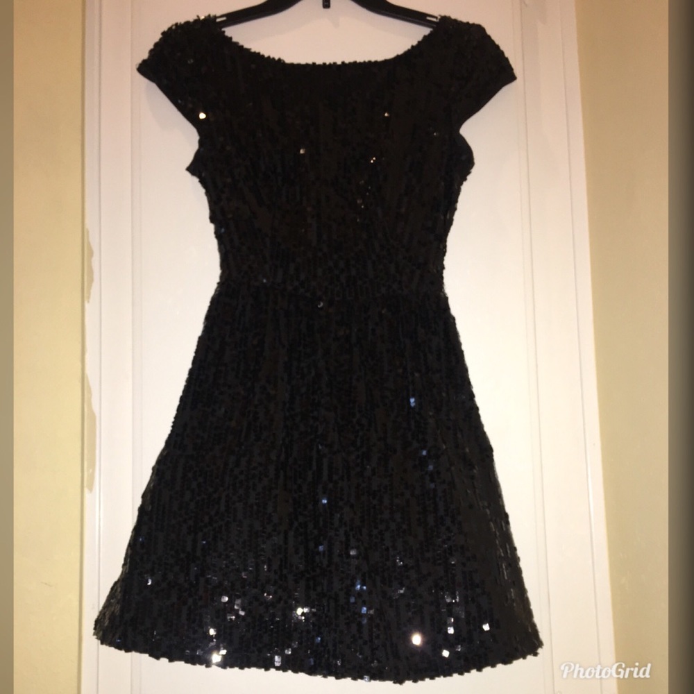 Sequin Black B. Darlin Dress