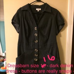 Denim dress - size 16 dress barn