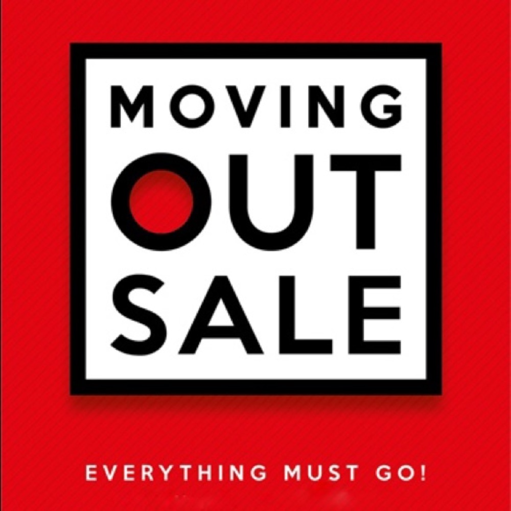 Moving out sale