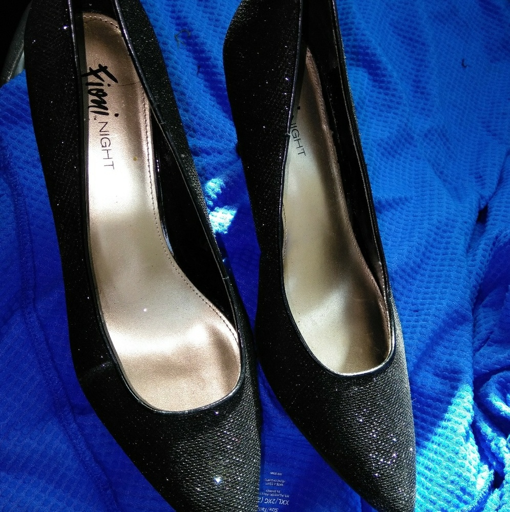 Black sparkling Heels