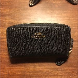 Black leather wallet