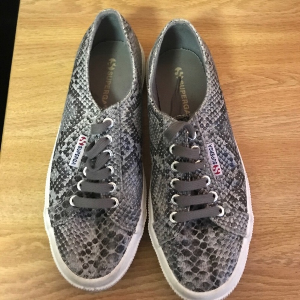 NEW Rare Snakeskin Superga Sneakers