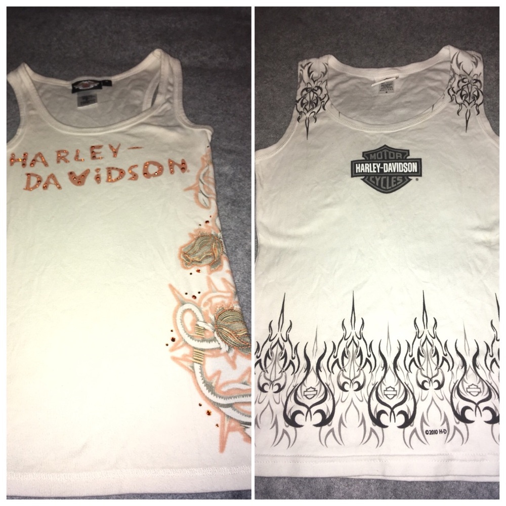 2 Harley Davidson Tank tops biker