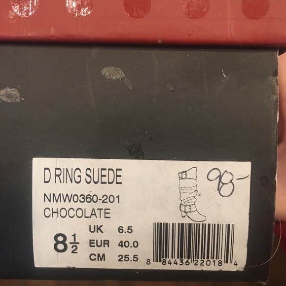 Naughty Monkey Chocolate Suede Wedge Boots - Picture 2 of 2