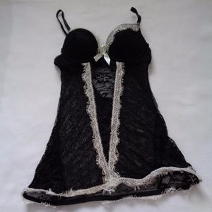 Sexy Black and White Slip