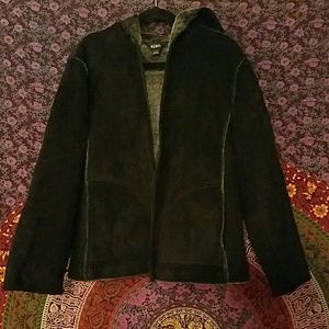 Faux Suede Coat