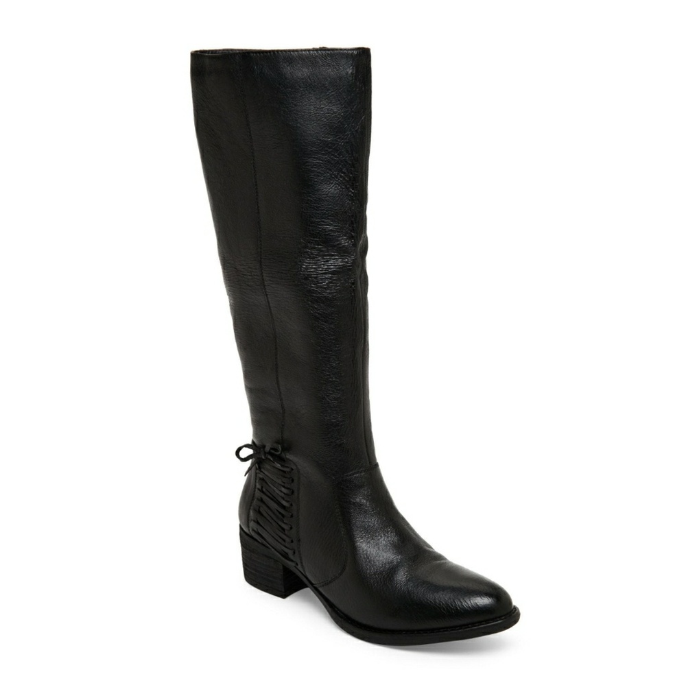 NWOT Steve Madden black leather boots