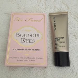 Too Faced Eyeshadow Pallette and Bareminerals