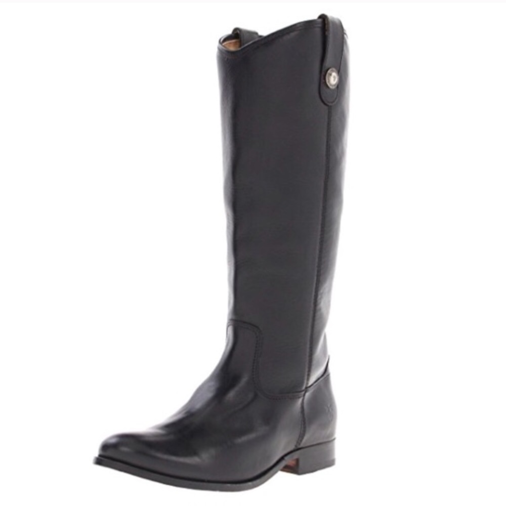 Frye Melissa Classic Button Boot in Black