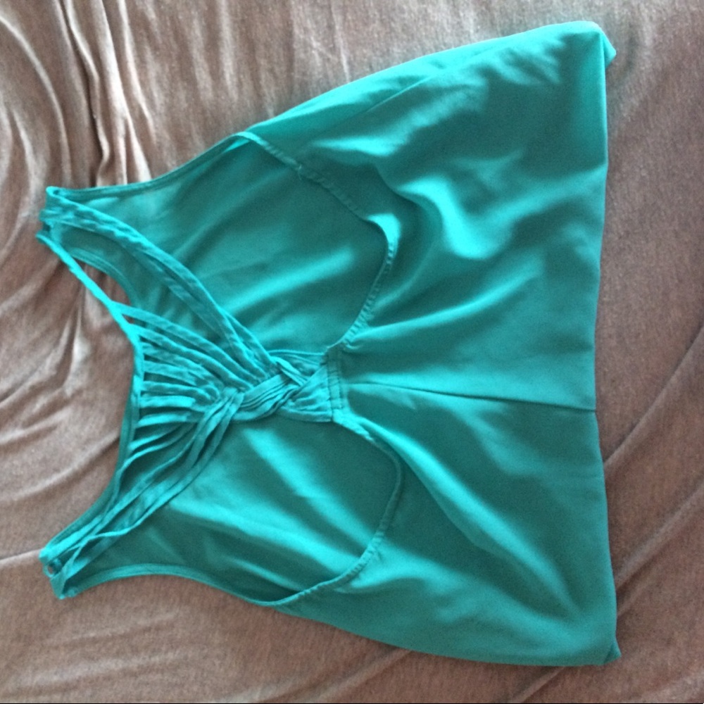 Teal blouse