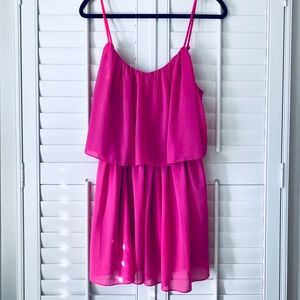 Pink Chiffon Party Dress