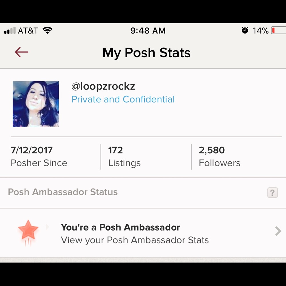 I’m a POSH AMBASSADOR!! 😎 Yeaaaahhhh! 🥇👏🏻👏🏻