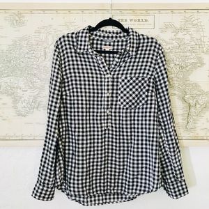 Flannel Half button down