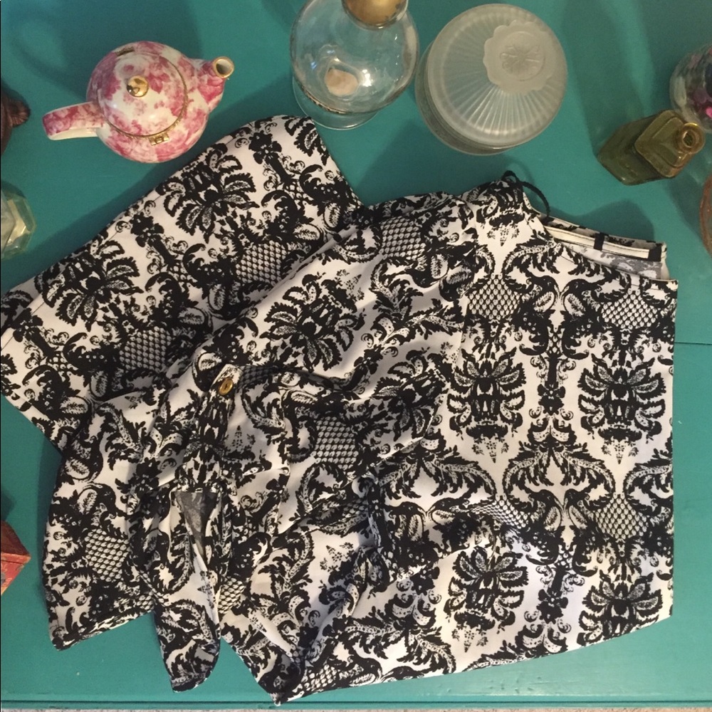 Black and White Shift Dress