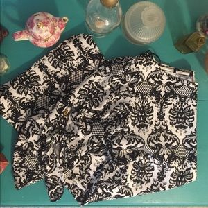 Black and White Shift Dress