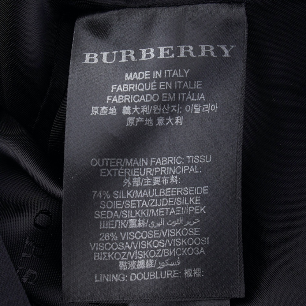 Burberry Silk Viscose Blazer Size 40 (129536) - Picture 4 of 4