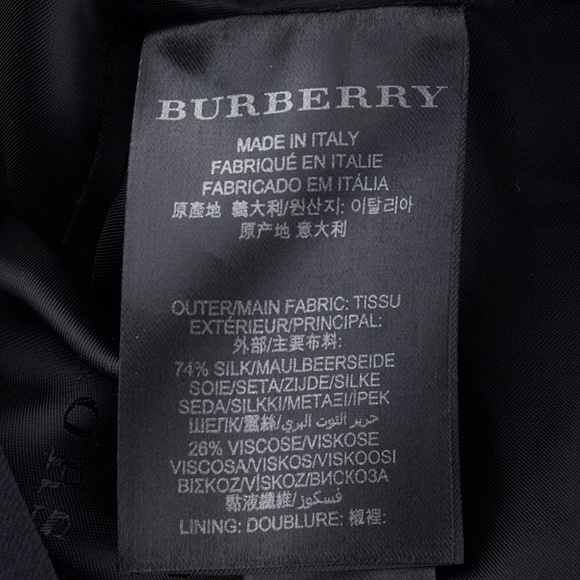 Burberry Silk Viscose Blazer Size 40 (129536) - Picture 4 of 4