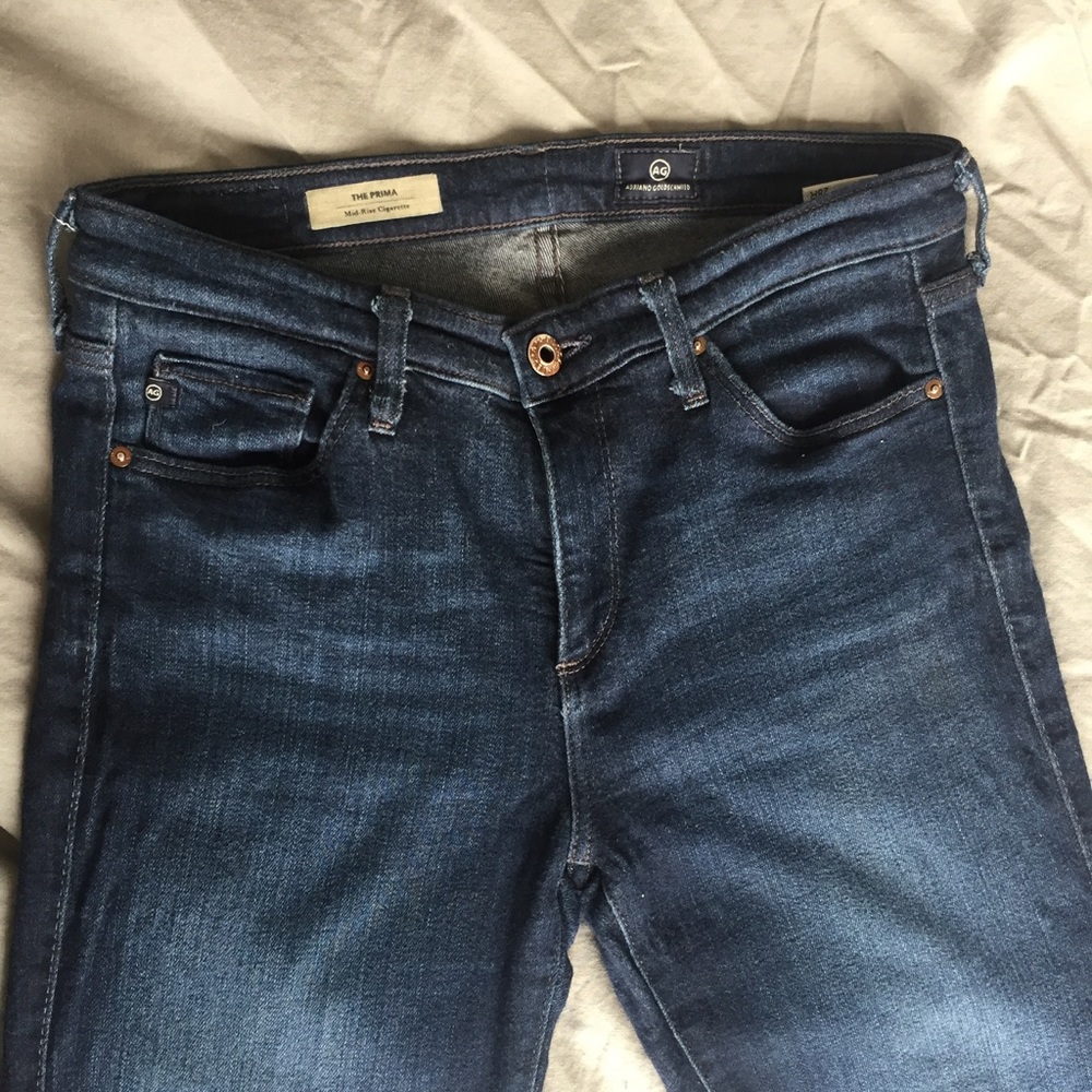 Preloved AG Jeans - The Prima - dark soft denim