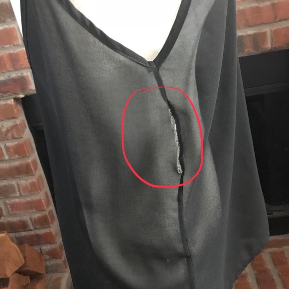 Cute Black Sheer Top - Picture 4 of 4