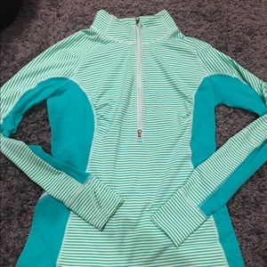 Run wild Half Zip in Bali Breeze size 10
