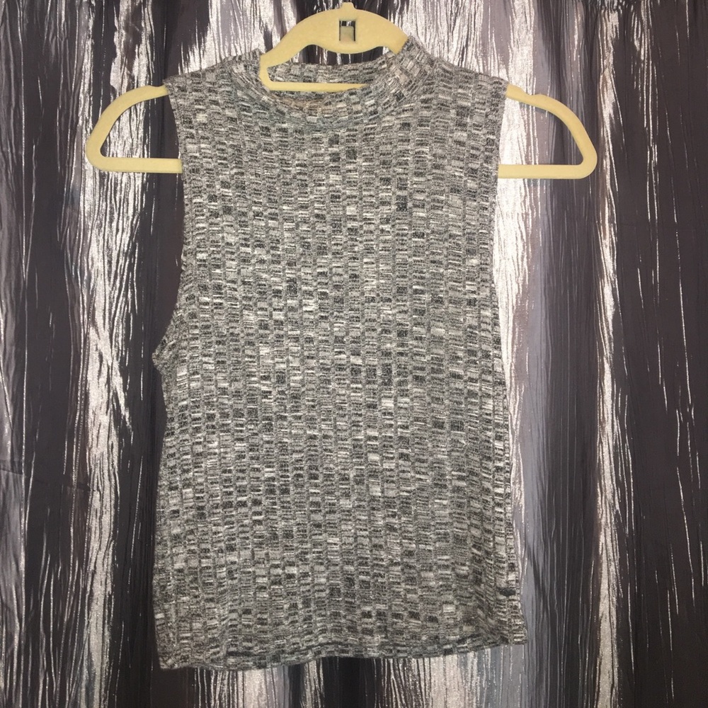 American Eagle Ribbed High Neck Tank