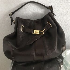 Brown leather bag