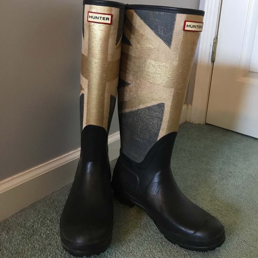 British Flag Hunter Boots