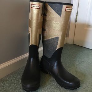 British Flag Hunter Boots