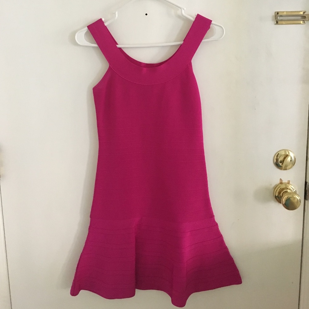 Venus Fuchsia Fit & Flare Dress