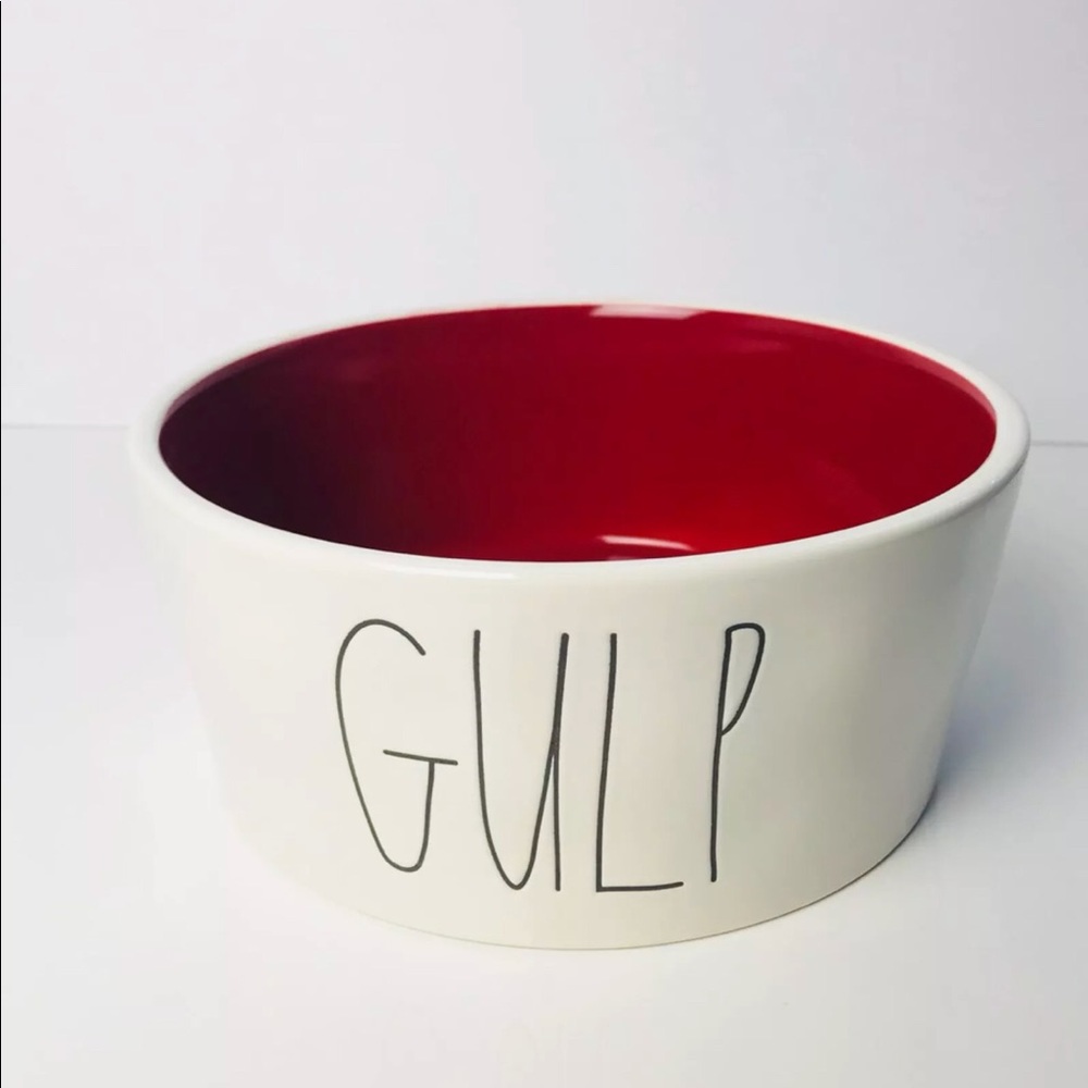 Rae Dunn XL Dog Bowl New