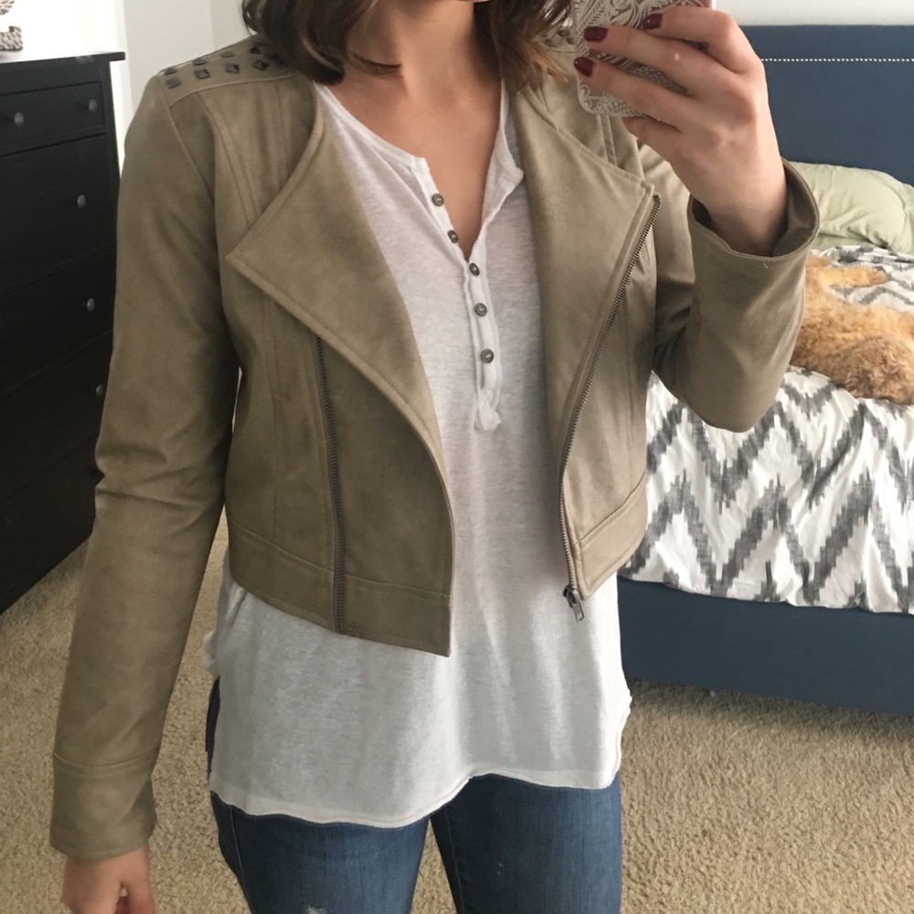 Jack by B.B. Dakota Studded Leather Jacket