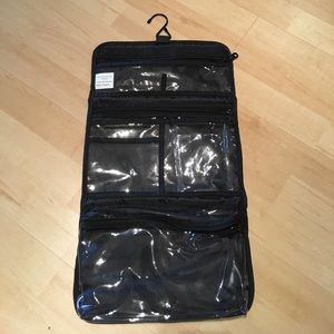 Basics black toiletries travel bag