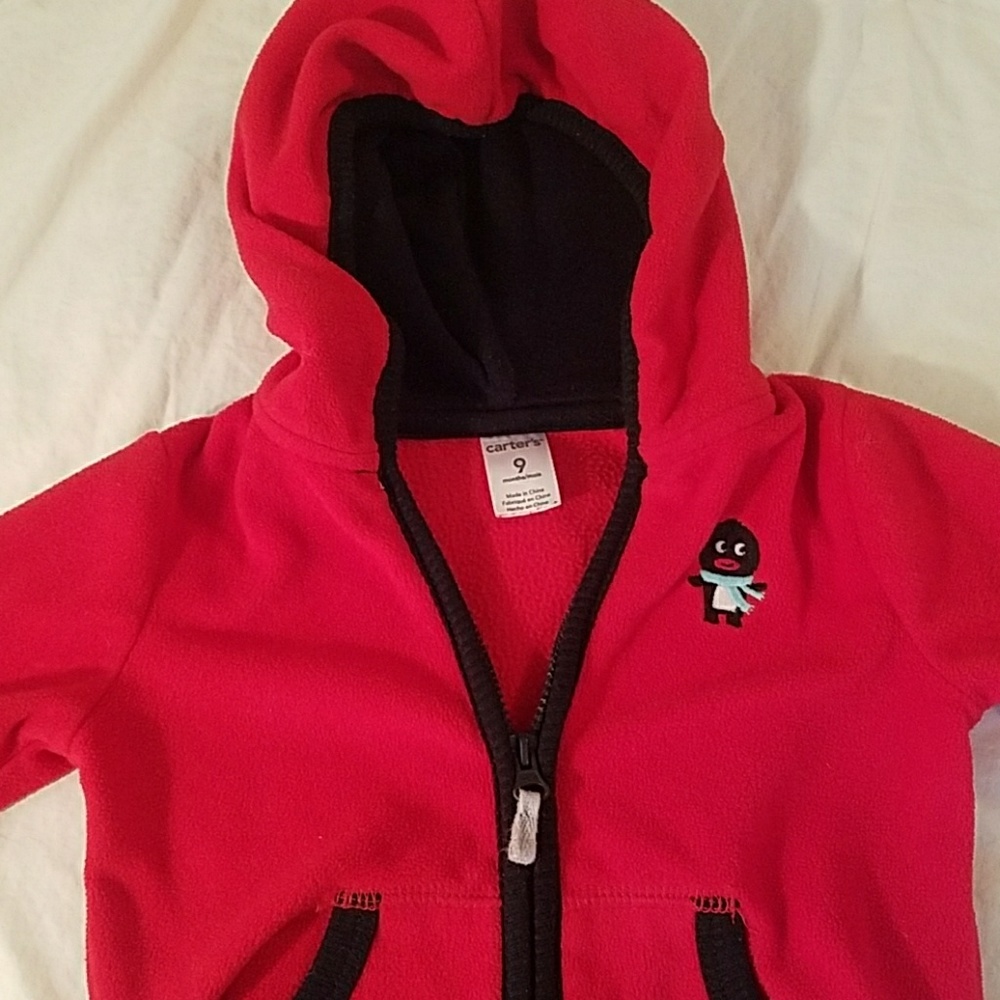 2 Piece Penguin Fleece Set 9M - Picture 3 of 3