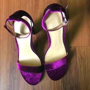 Charlotte Russe Velvet Heels
