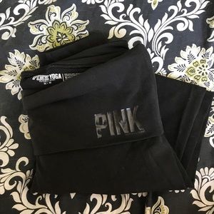 PINK fold over, skinny yoga