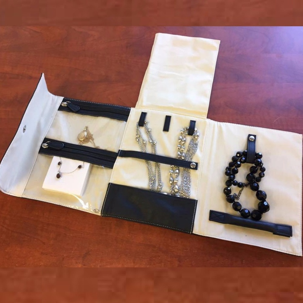 Jewelry Organizer - Black Quilted
