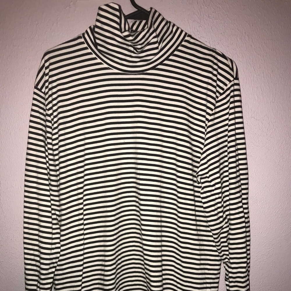 Turtleneck striped sweater