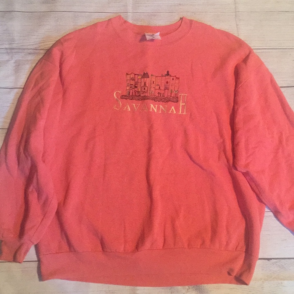 Vintage Savannah Tourist Sweatshirt Oversized