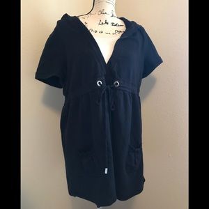 ✨BLACK TOP W/HOOD - XL