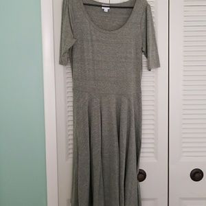 LuLaRoe Nicole heathered grey