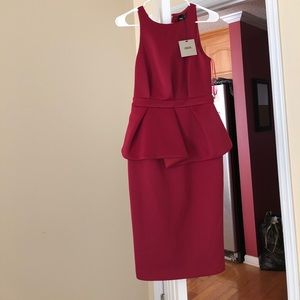 Peplum midi dress