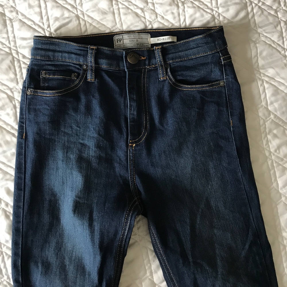 Free people high rise skinny jeans